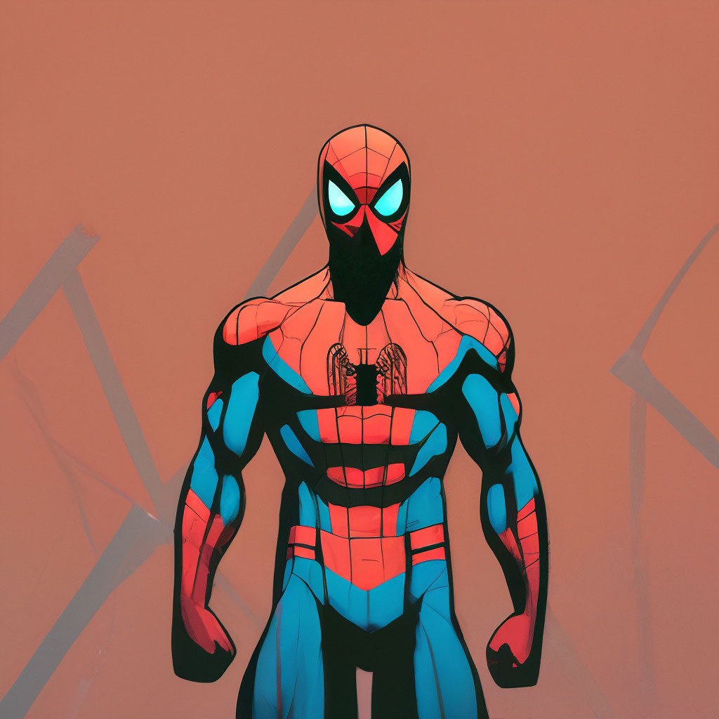Человек паук минимализм