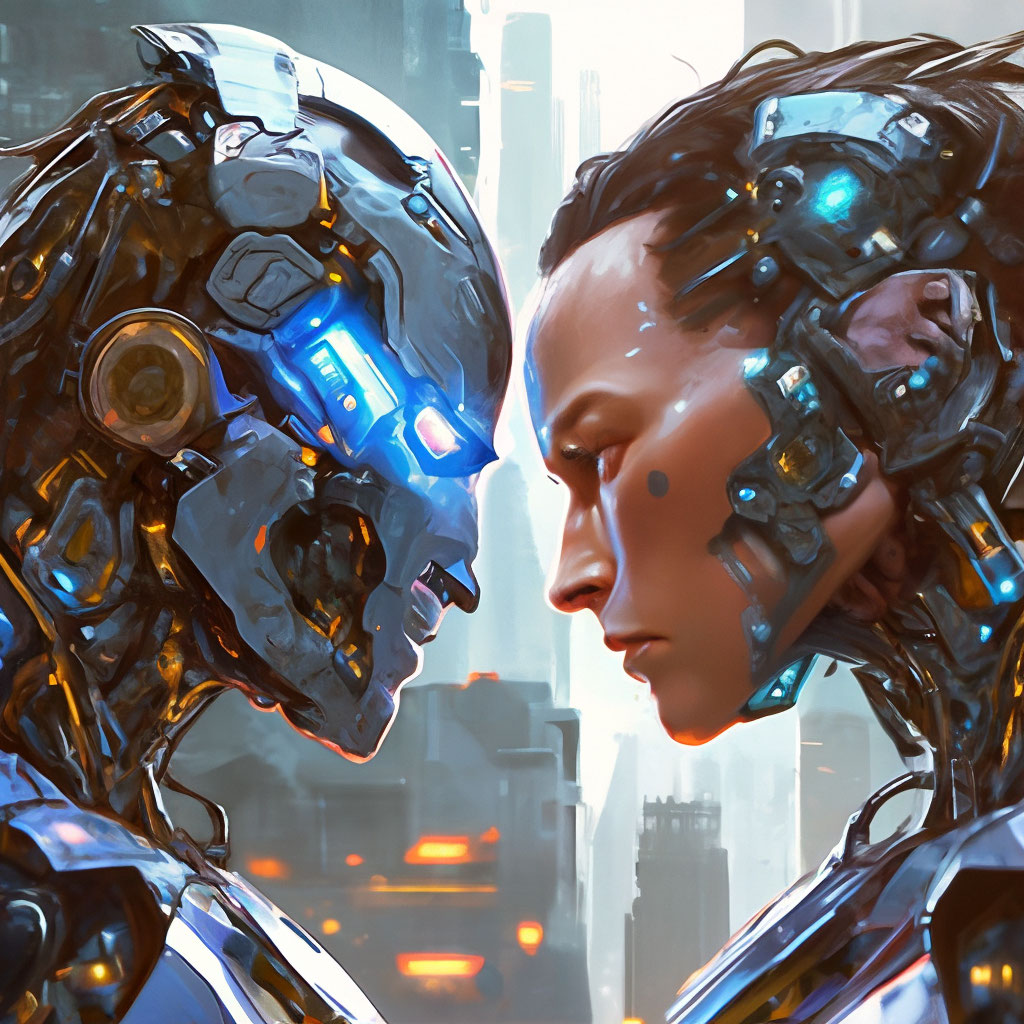 Android vs cyborg. Android vs cyborg