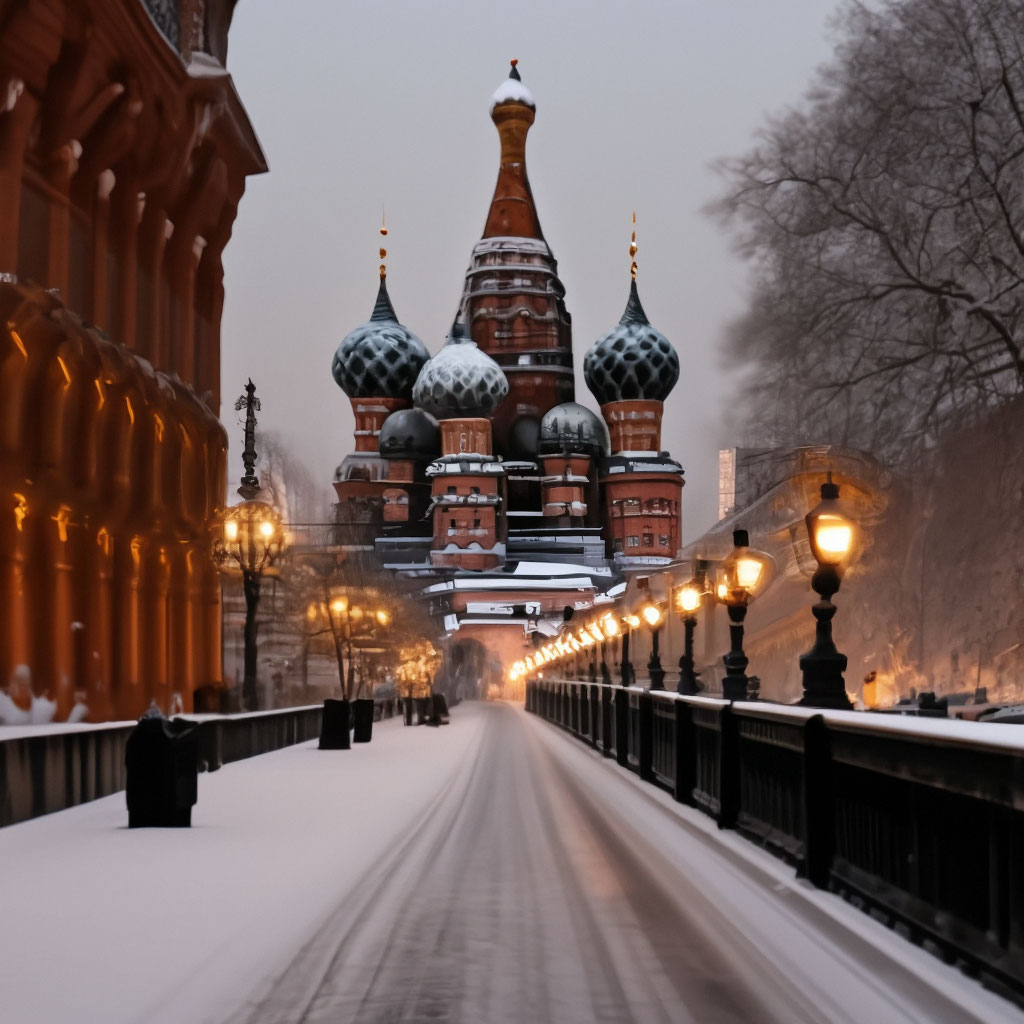 Заснеженная москва
