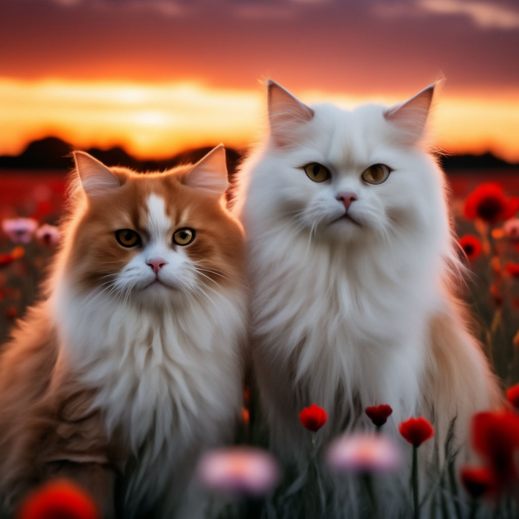 Картинка персидский кот коты Недовольство Белый смотрят Животные