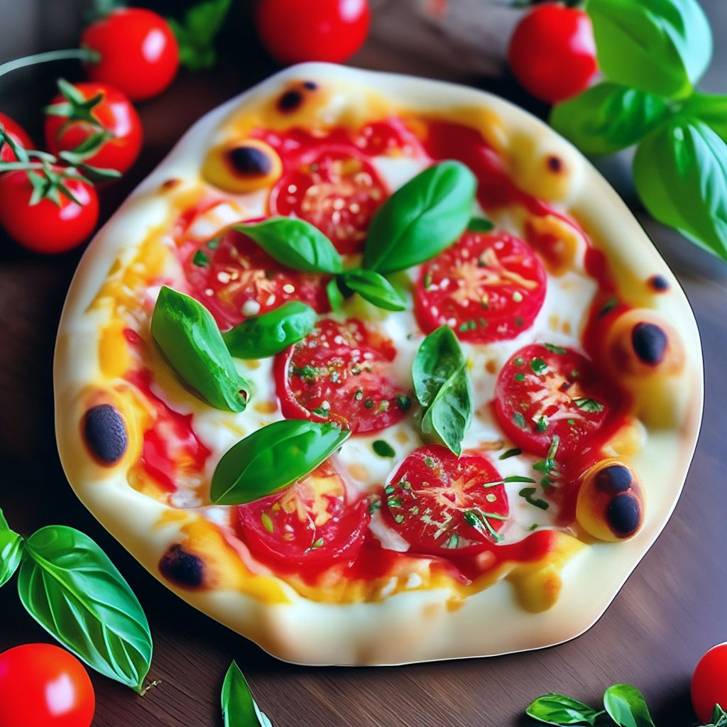 Домашняя пицца с моцареллой и томатами - итальянский рецепт кайпай