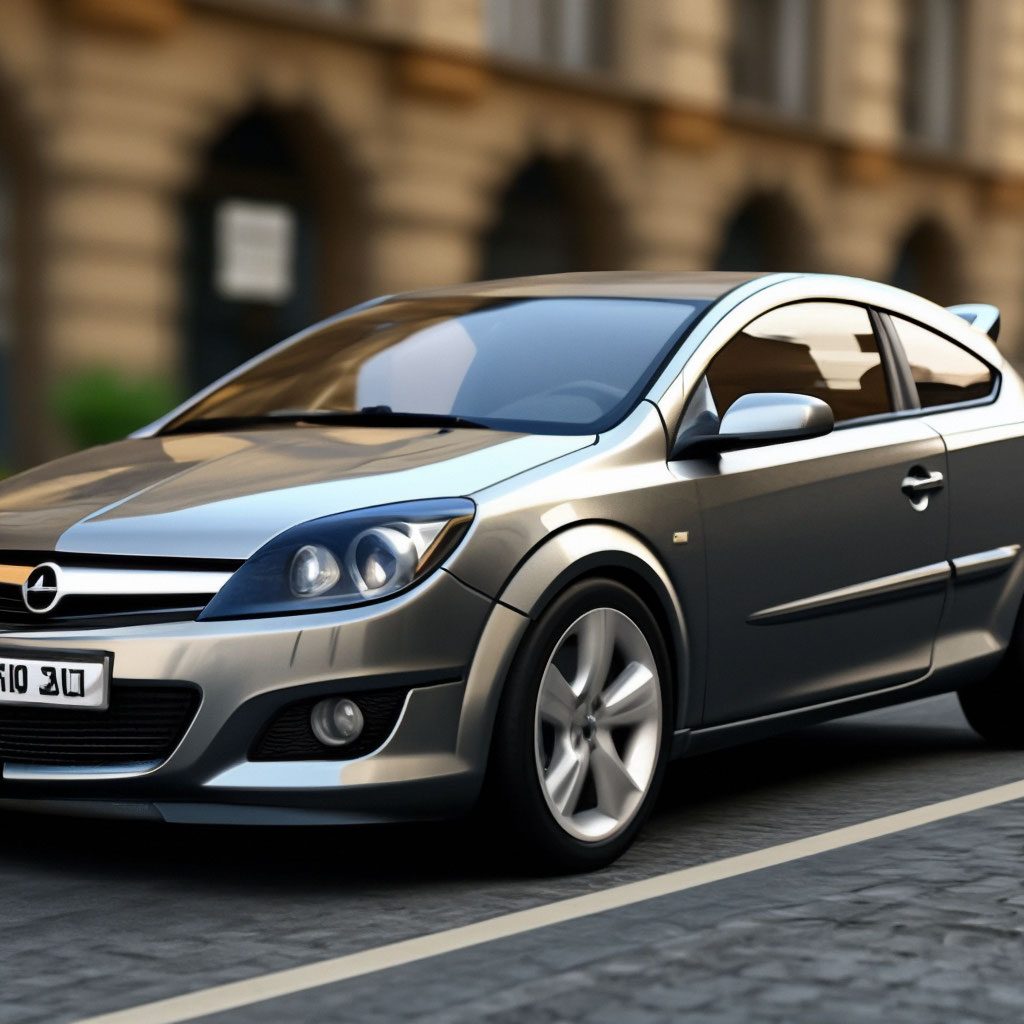 Спортивный авто Opel Astra H GTC серого цвета… | Гарик …» — Шедеврум