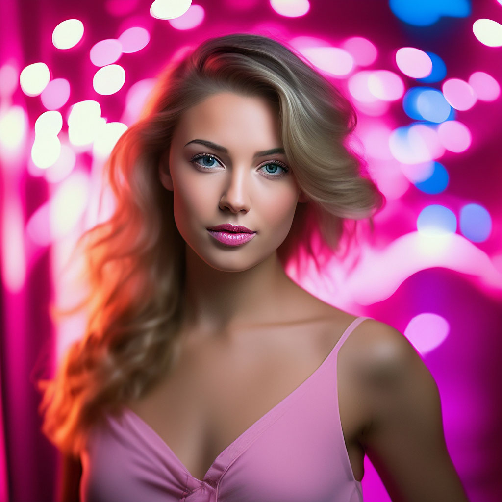 Красивая девушка розовом фоне Изображения – скачать бесплатно на Freepik
