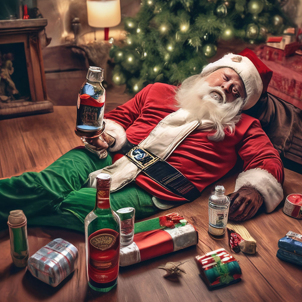 drunk santa