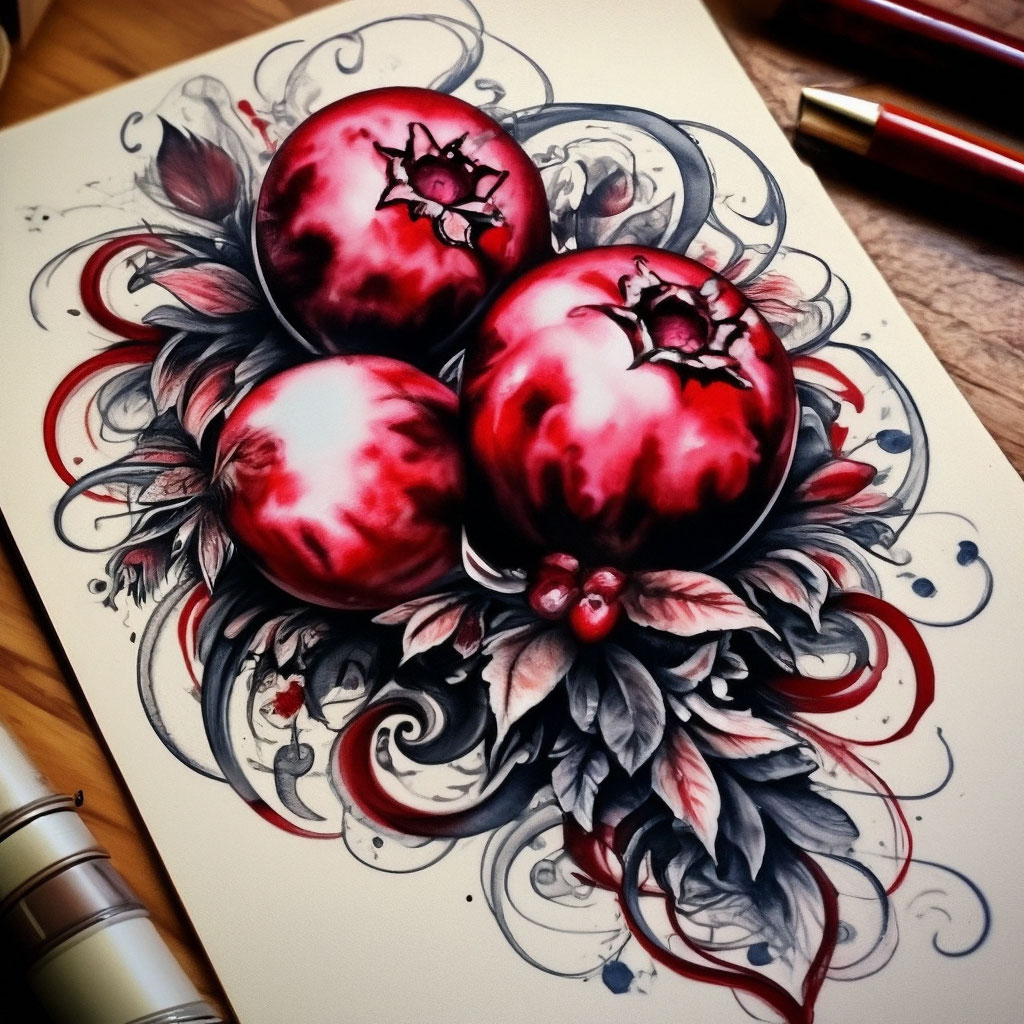 Стикер тату, эскиз, рисунок тушью и…» — создано в Шедевруме