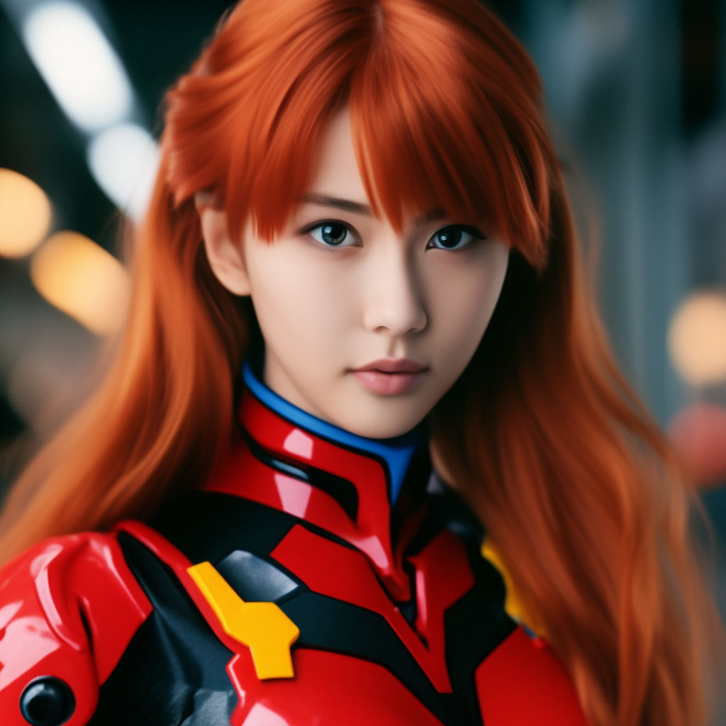 Asuka from Evangelion, девушка с …» — создано в Шедевруме