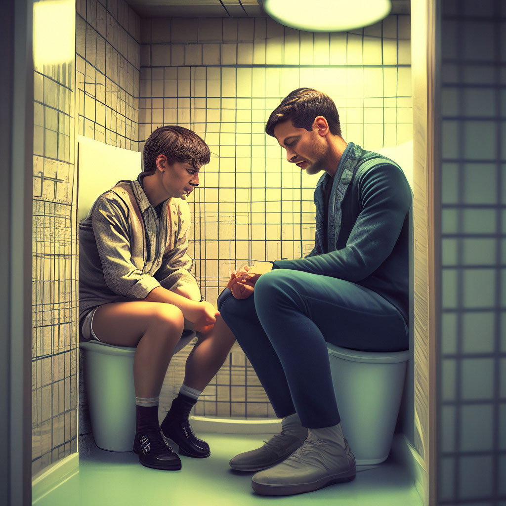 Когда была у парня, захотелось в туалет побольшому… — Подслушано