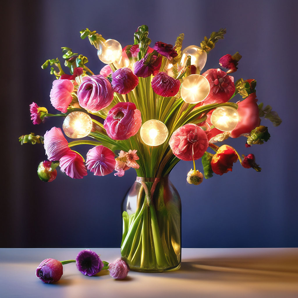 Декоративные настольные лампы с плафонами в форме вазы