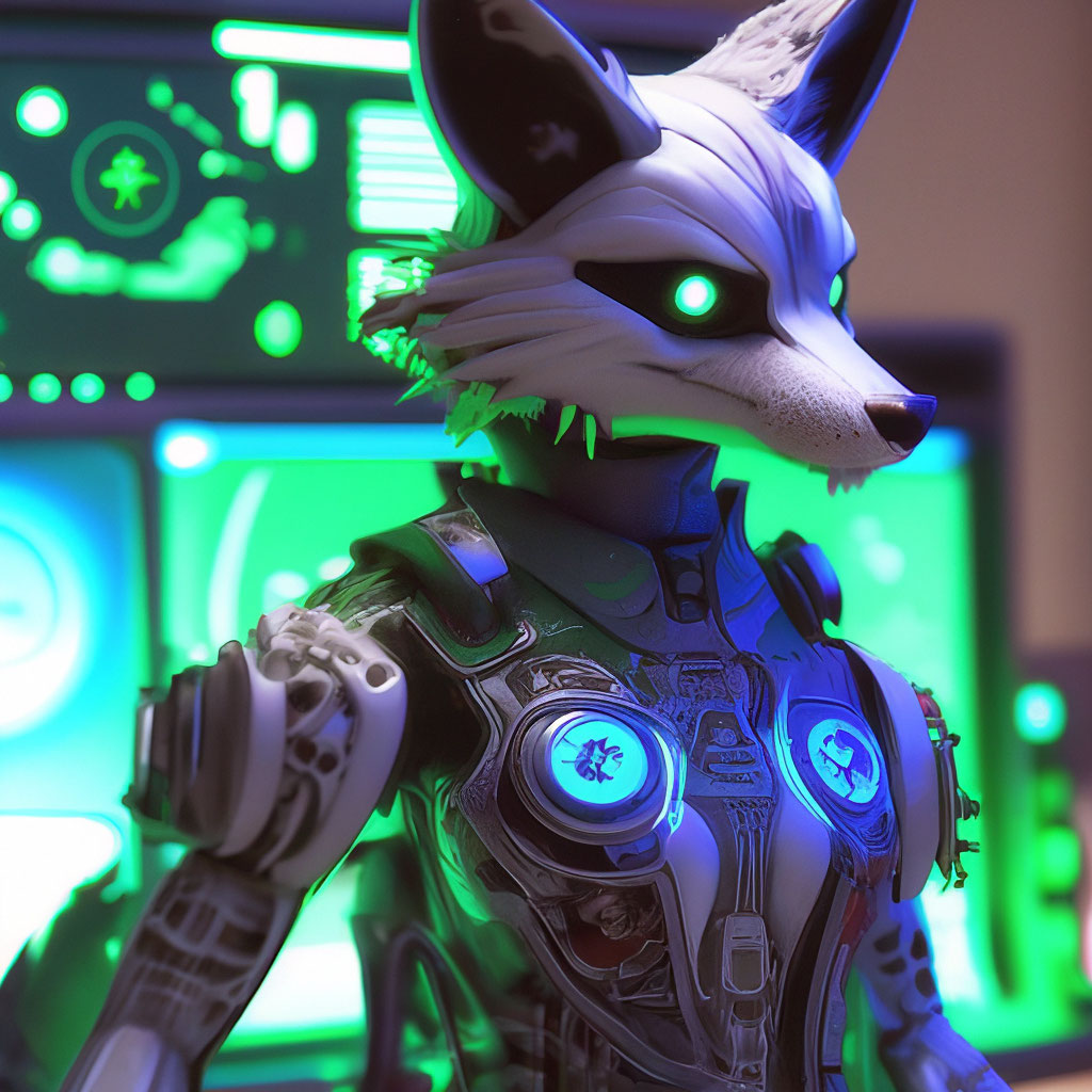 Аниматроник лиса красивого телосложения…» — создано в Шедевруме