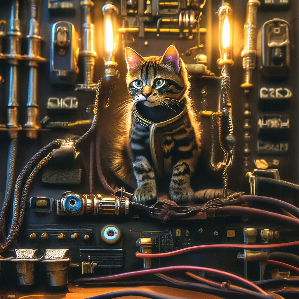 Кот электрик