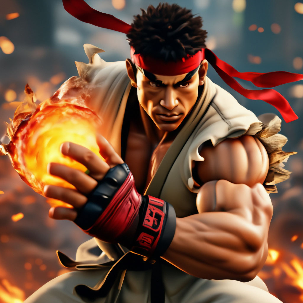 Street Fighter Ryu Fireball