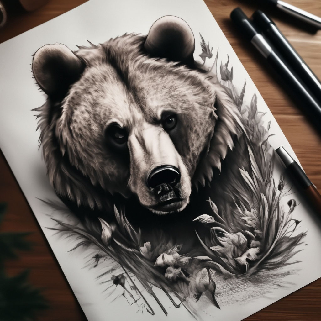 36 тату медведь: значение зверя для мужчин и женщин