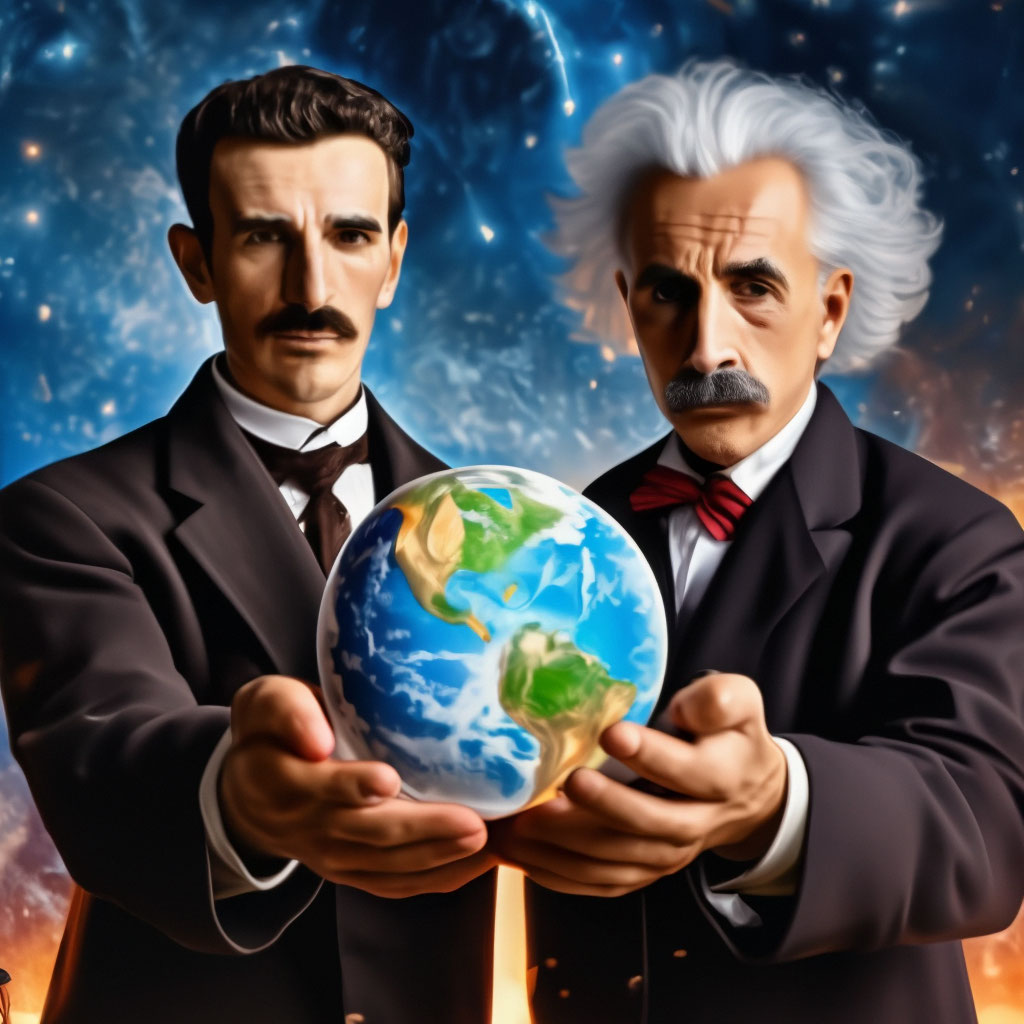 Nikola Tesla X Albert Einstein Nikola Tesla And Albert Einstein | VT