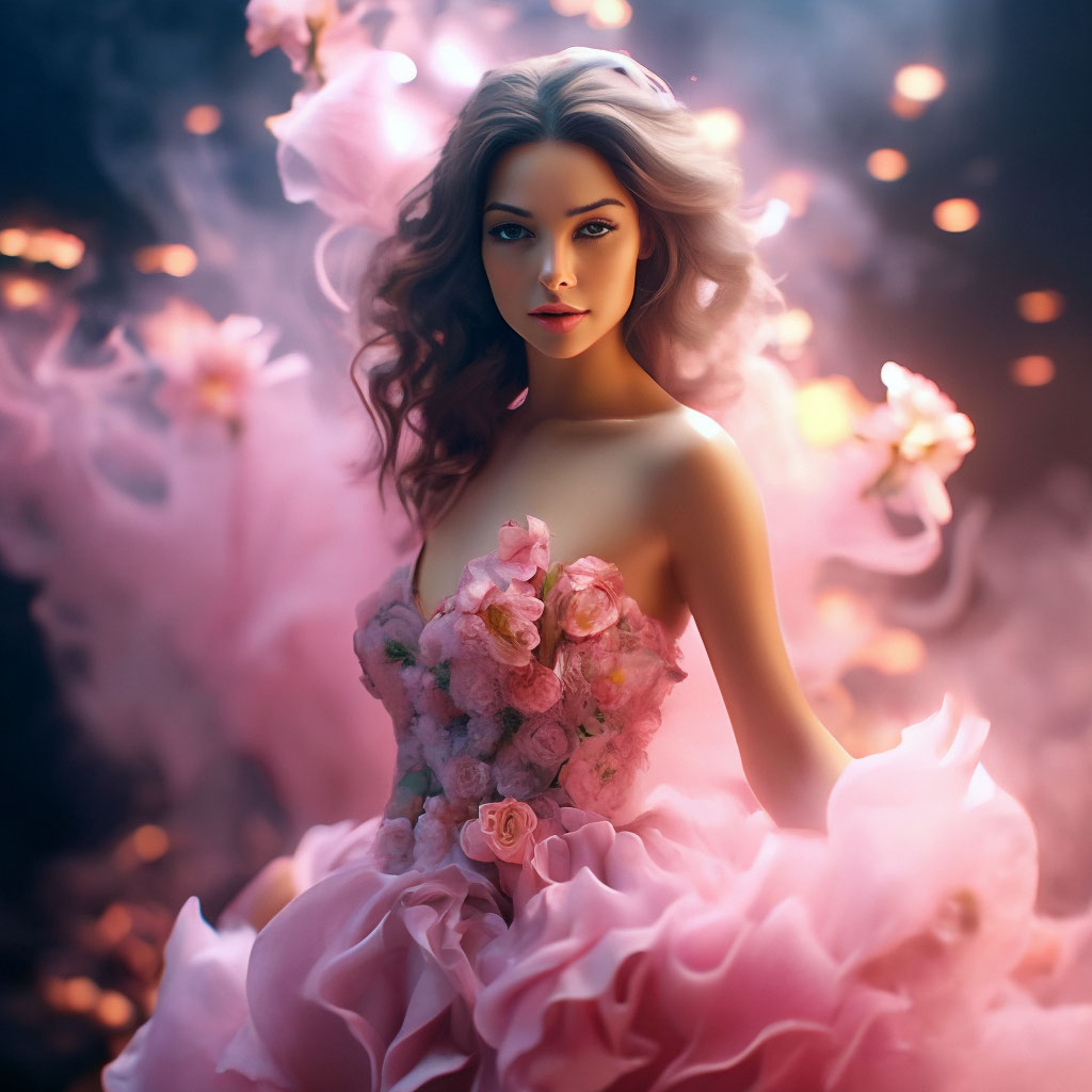 ✨✨✨ красивая девушка в розовом …» — создано в Шедевруме