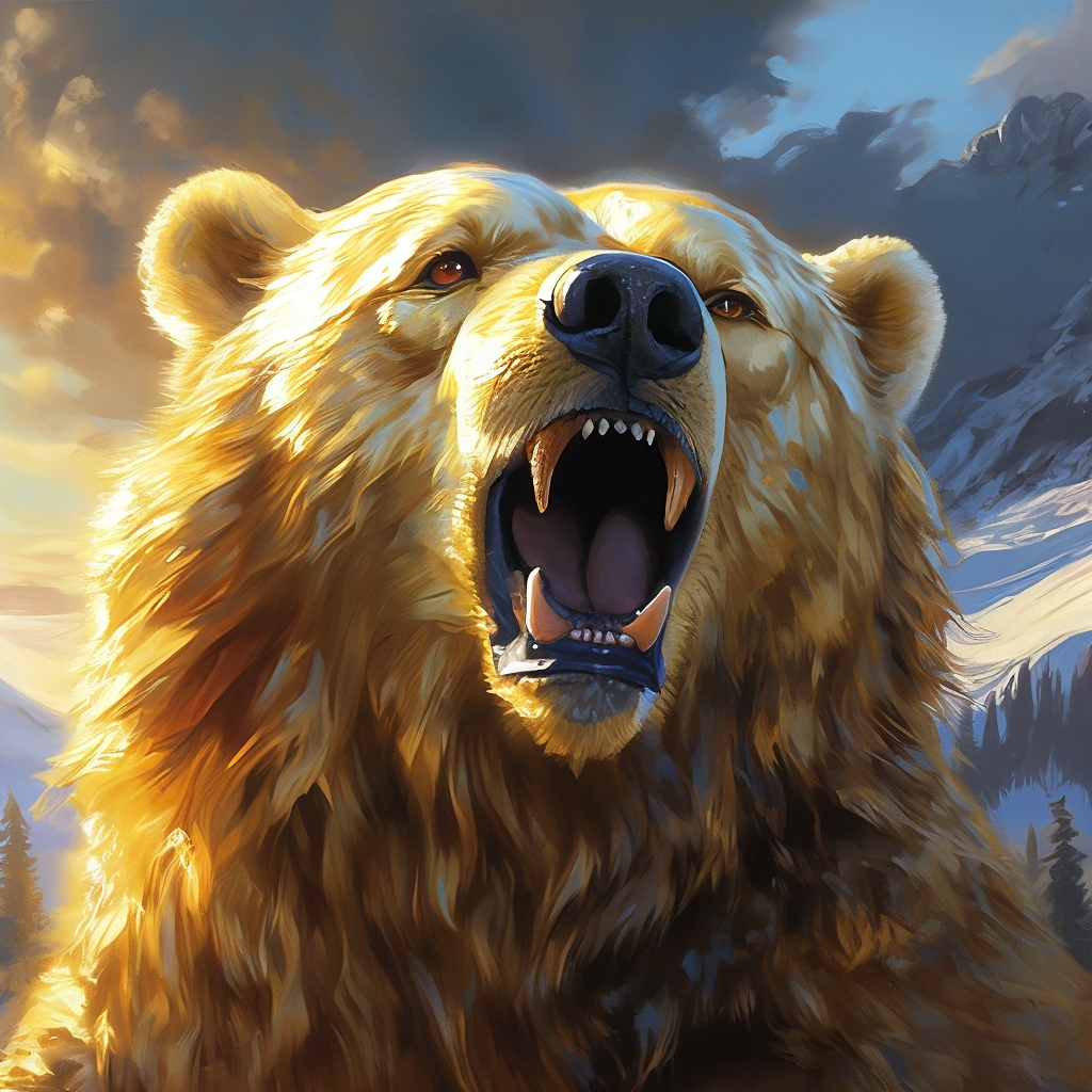 golden bear russian in high quality.