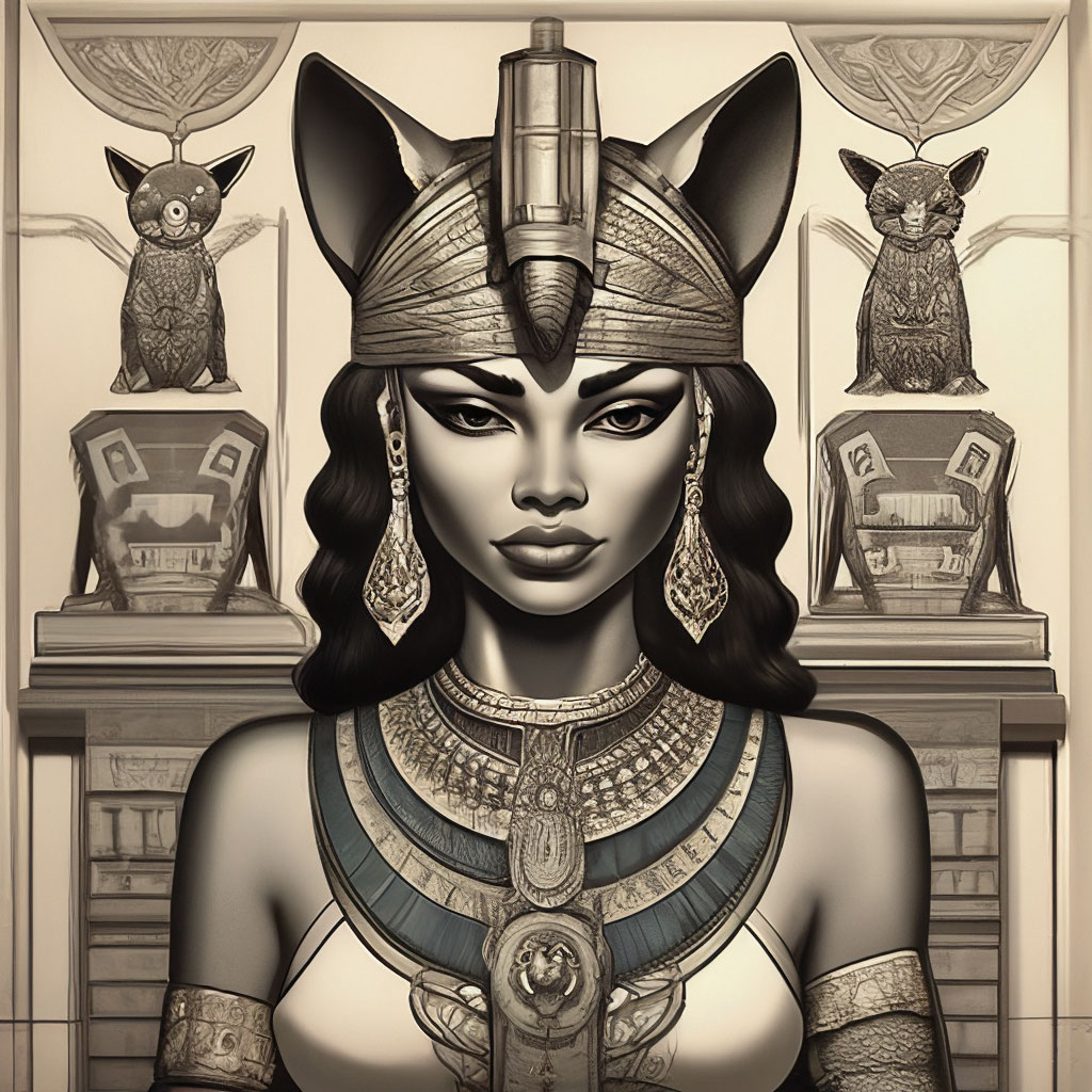 Рисунок в античном стиле, египетская…» — создано в Шедевруме
