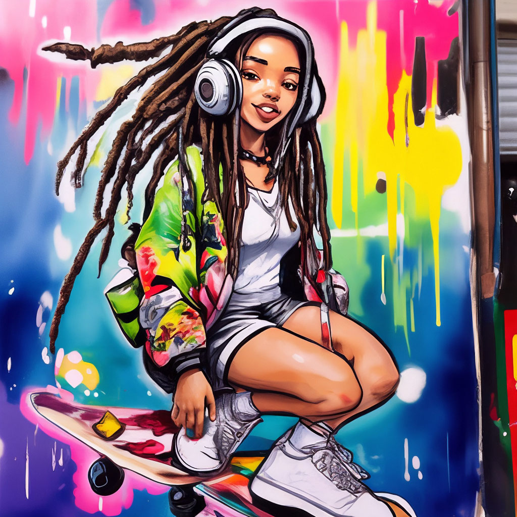 Graffiti Girl Cartoons