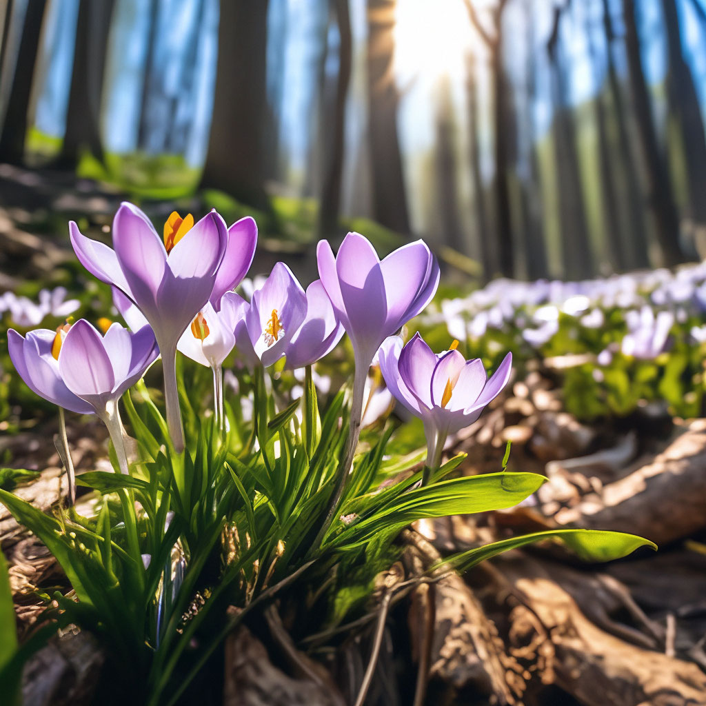 В лесу под Балтийском распустились весенние цветы (фото)