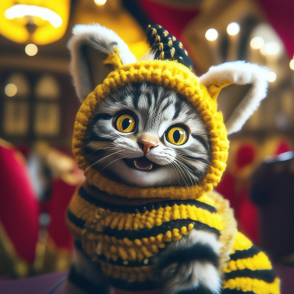 Карнавальный праздничный костюм для собак и кошек Пчела
