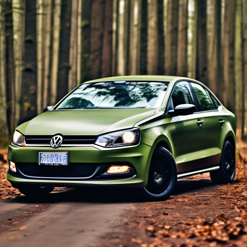 Зелёный хаки матовый Volkswagen …» — создано в Шедевруме