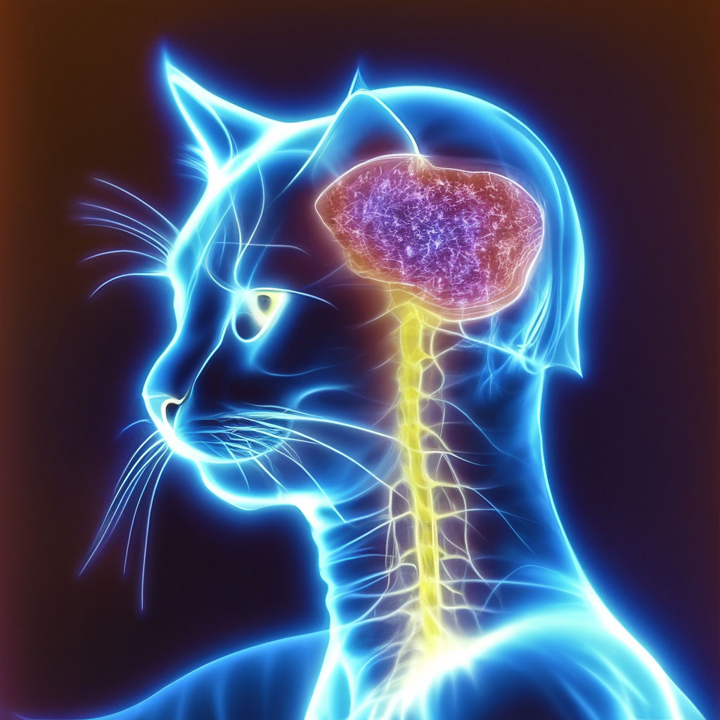 Видно мозг у кота,рентген, светится…» — создано в Шедевруме
