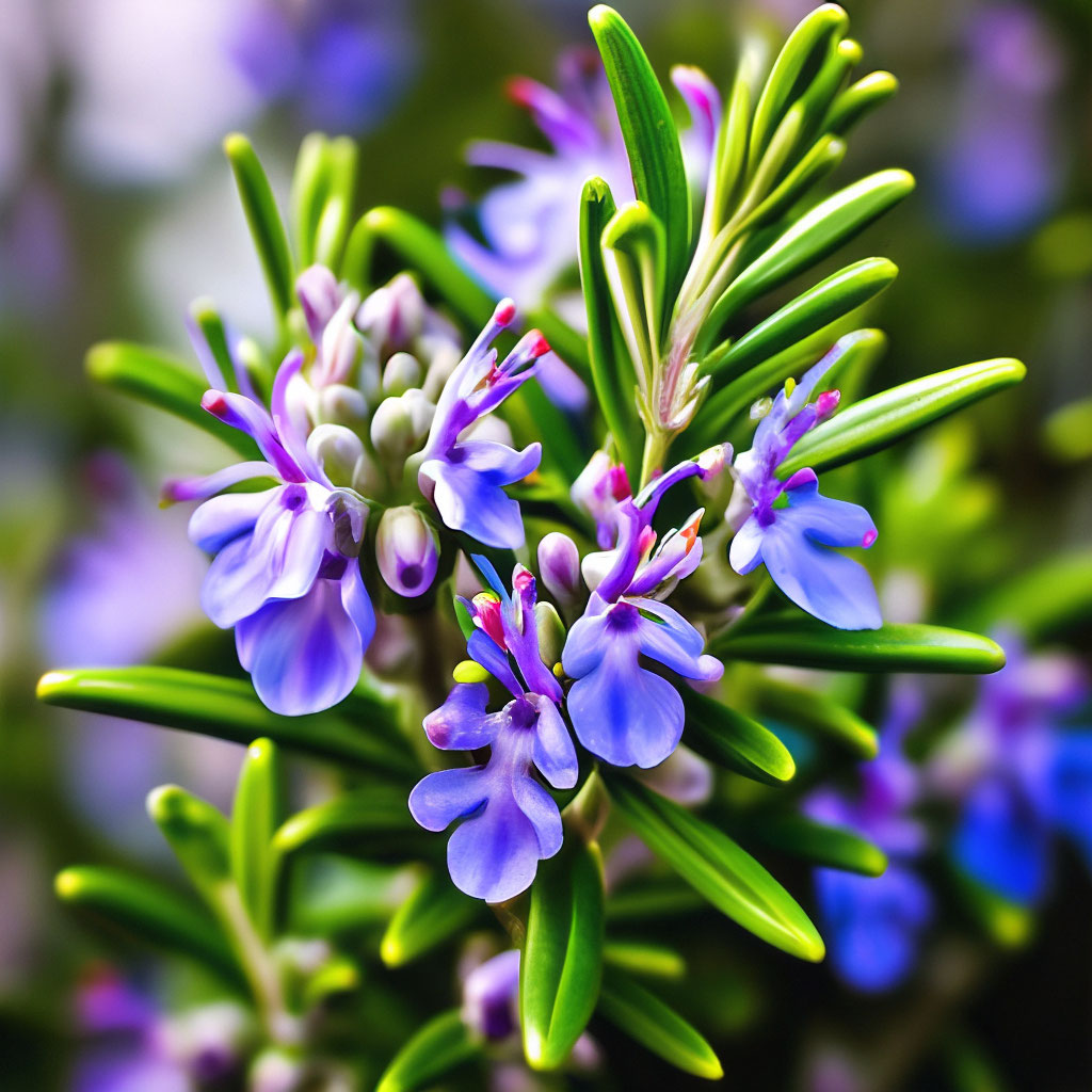 Как цветет розмарин фото "Blooming rosemary, photo" - image created in Shedevrum