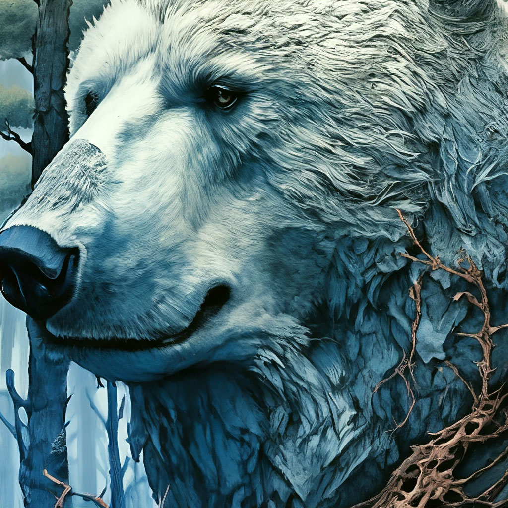 Белый медведь рисунок раскраска - 62 фото