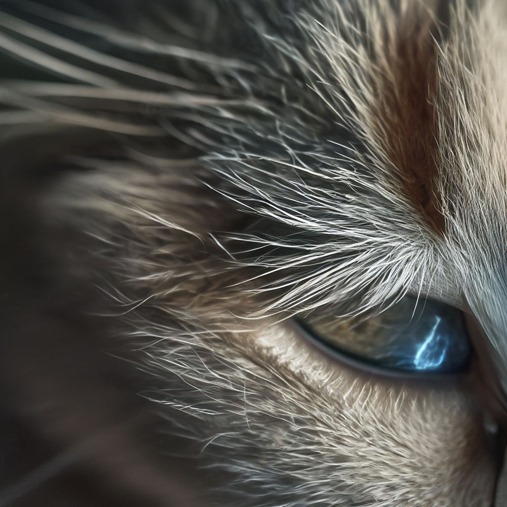 Кот с человеческими глазами и ртом…» — создано в Шедевруме