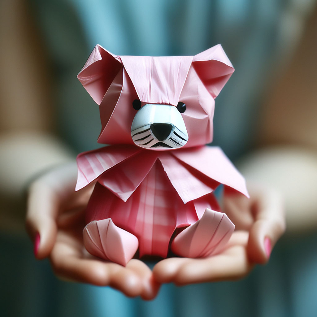 Медведь гризли – оригами схема от Quentin Trollip » Путь Оригами