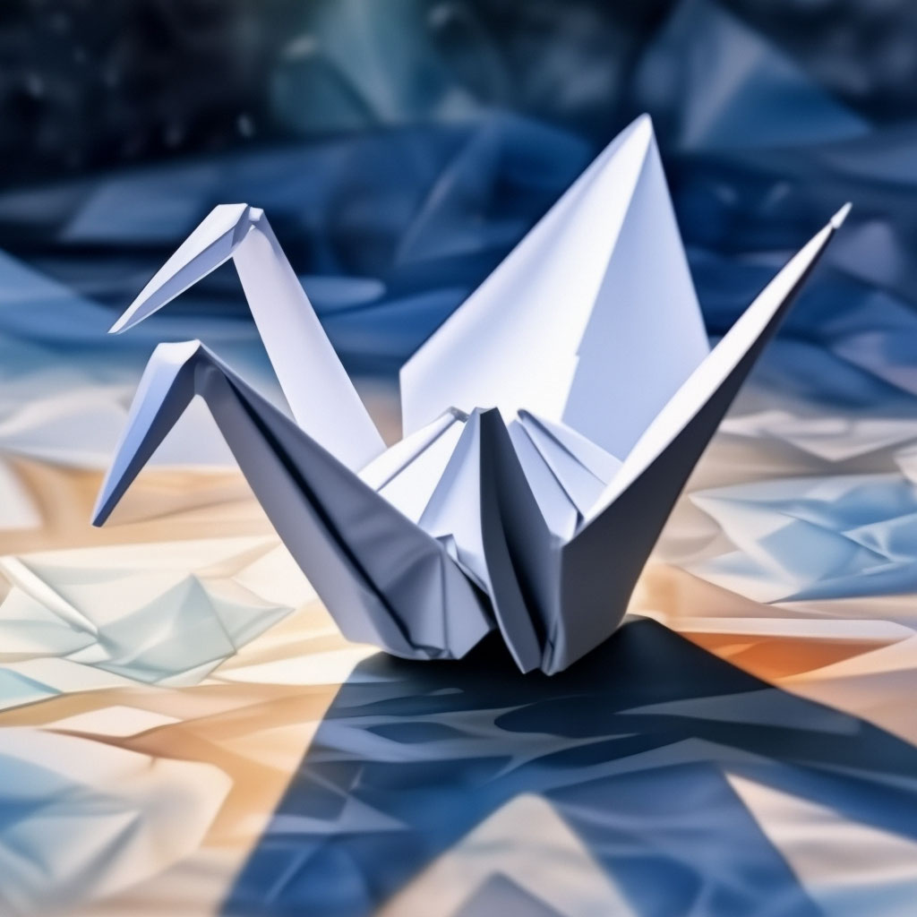 Легкий журавлик из бумаги | Оригами журавль, Бумажные журавлики, Уроки оригами