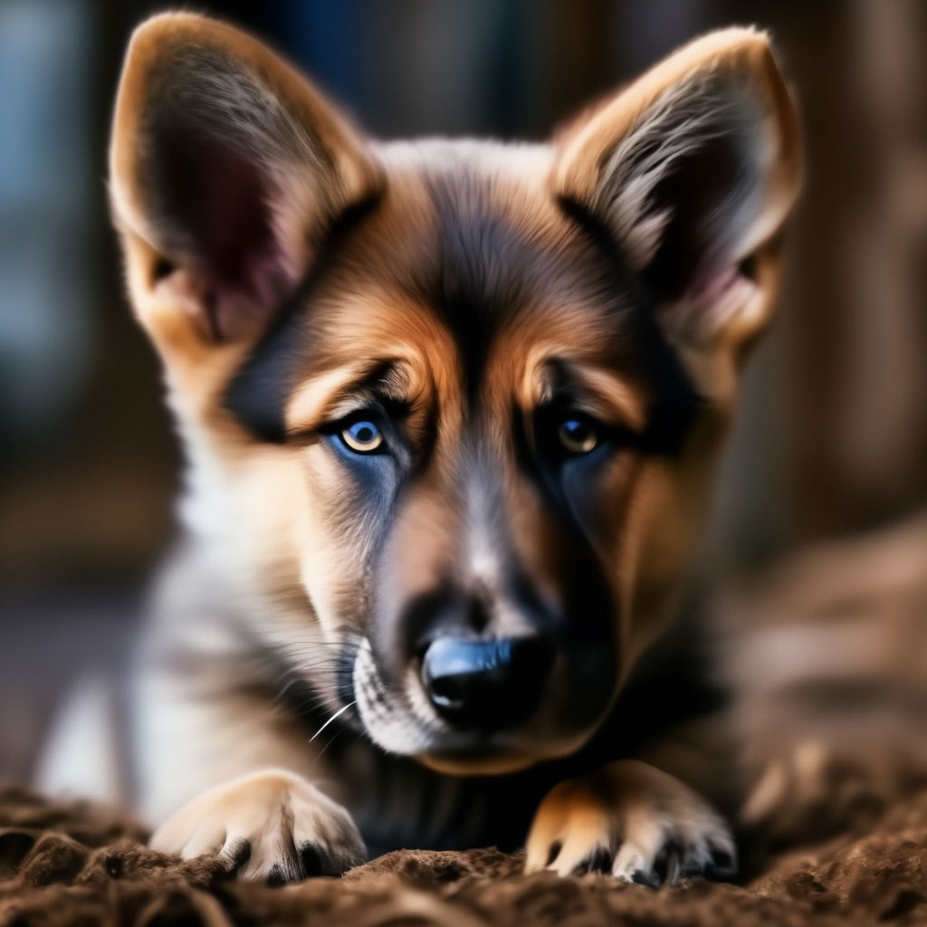 плачущий щенок