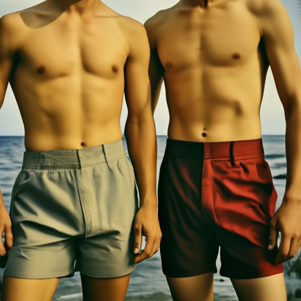 Накаченные мужчины на пляже - 73 фото