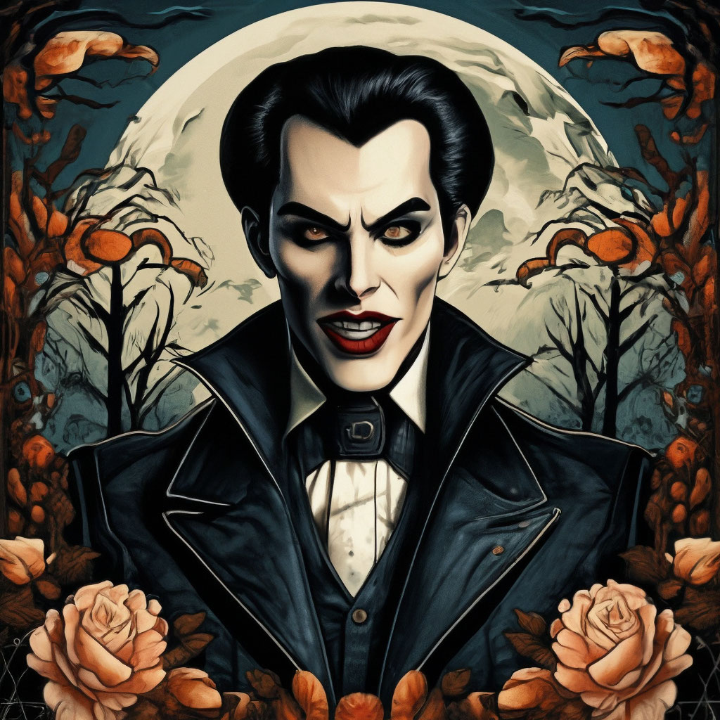 Vampire Dracula Artwork Graves