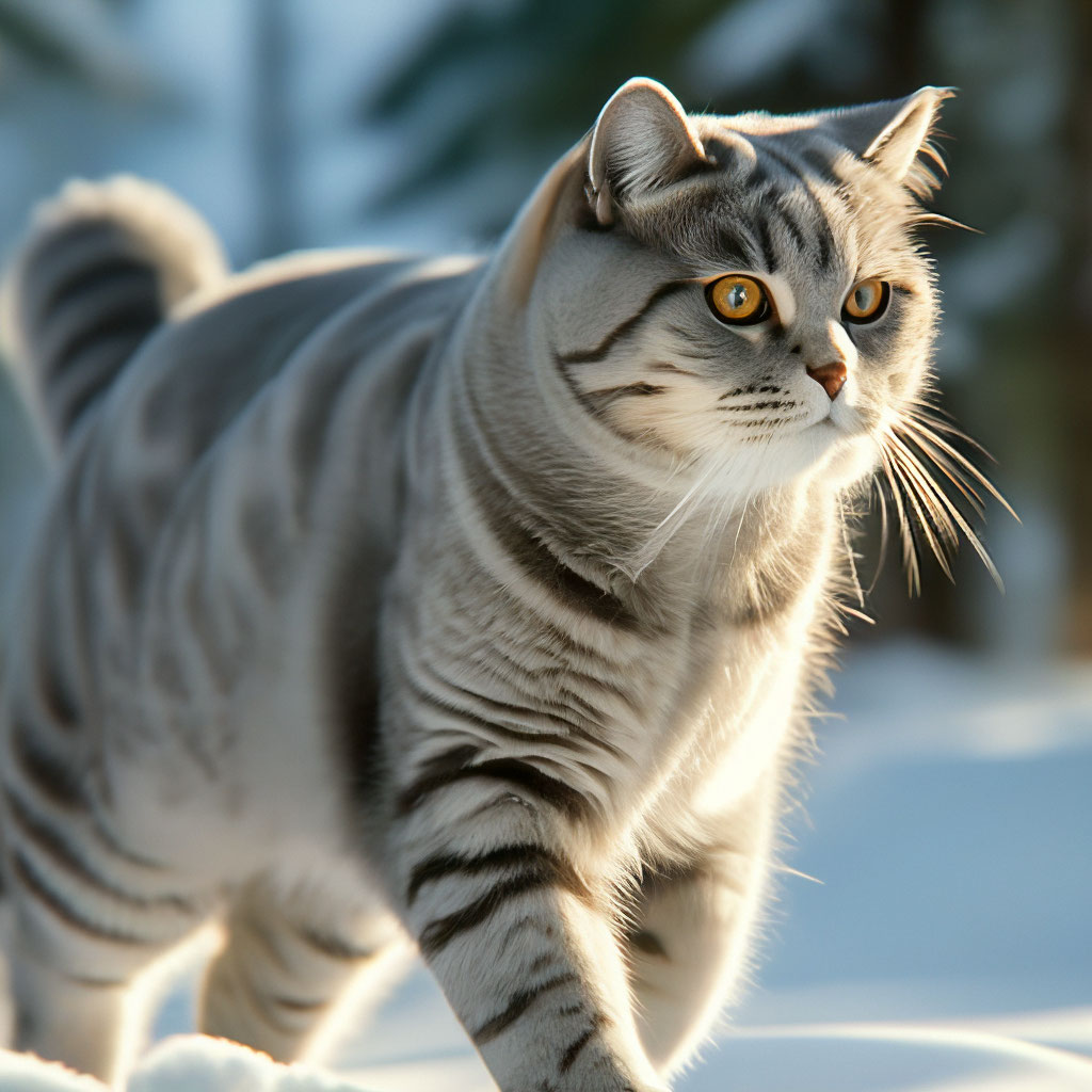 Шотландский кот окраса серый таби …» — создано в Шедевруме