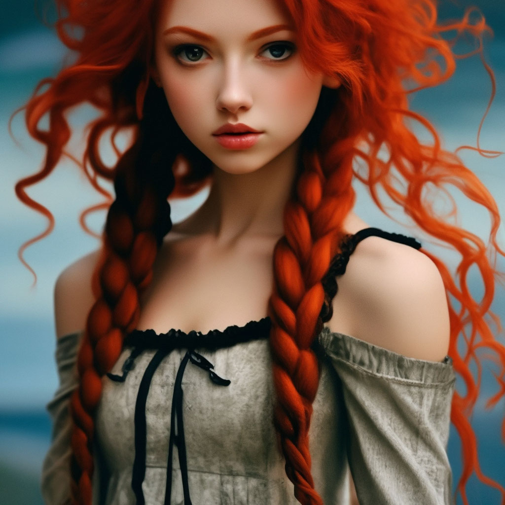 Голая девушка с длинными рыжими волосами фото | nordwestspb.ru