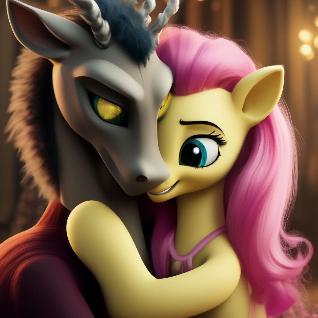 Mlp Fluttershy And Discord Love Fluttershy,Discord