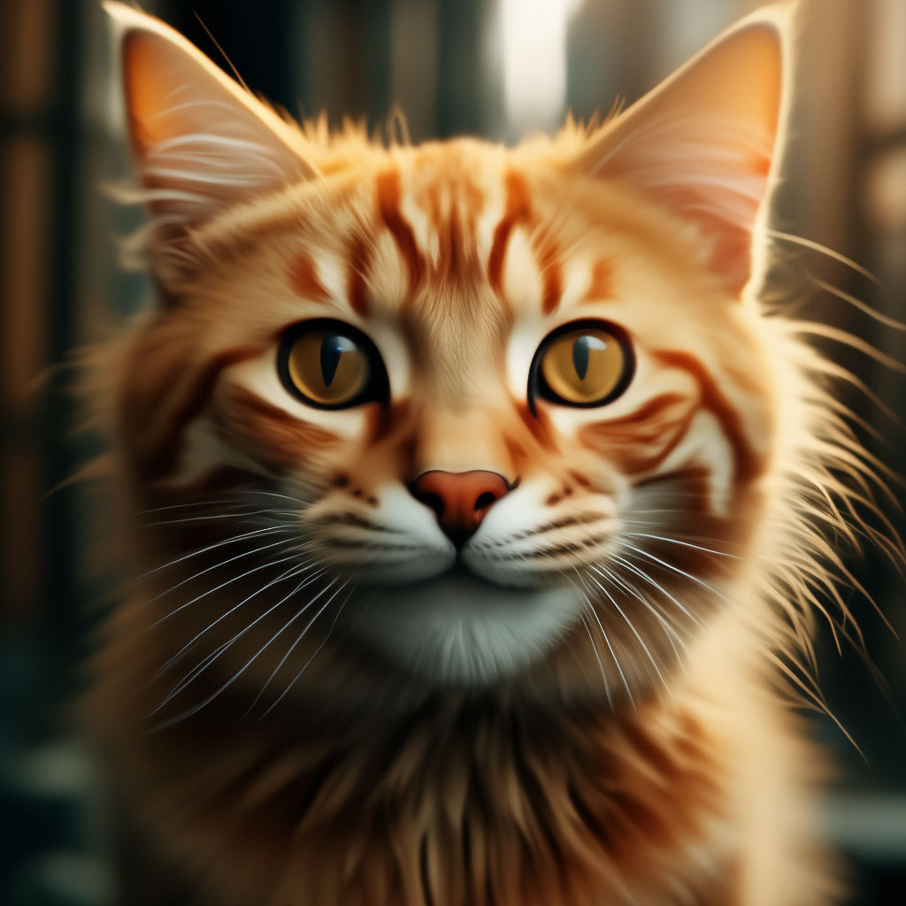 Улыбающийся кот» — создано в Шедевруме