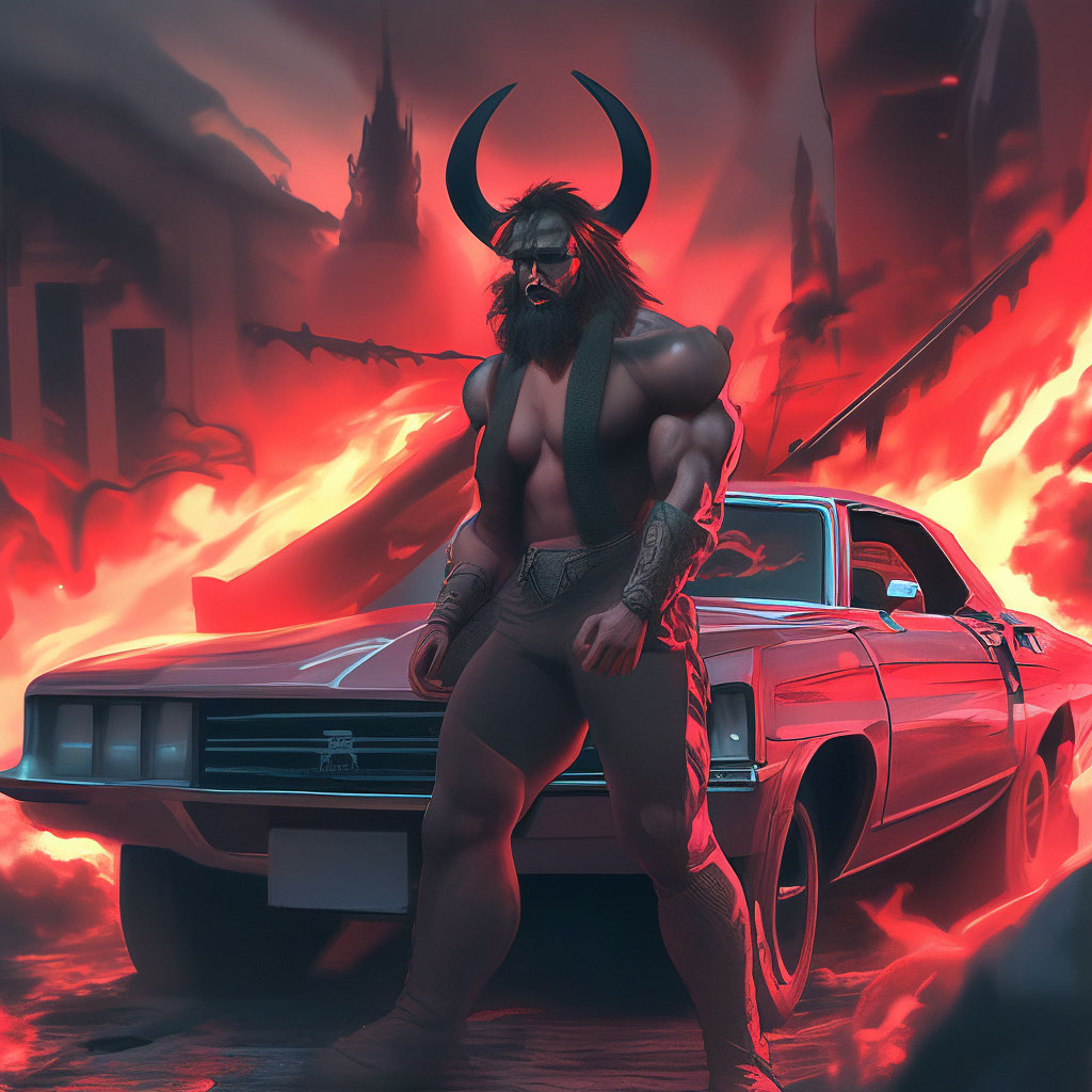 Автор Виталий, картинка в Шедевруме по запросу "Черт" .