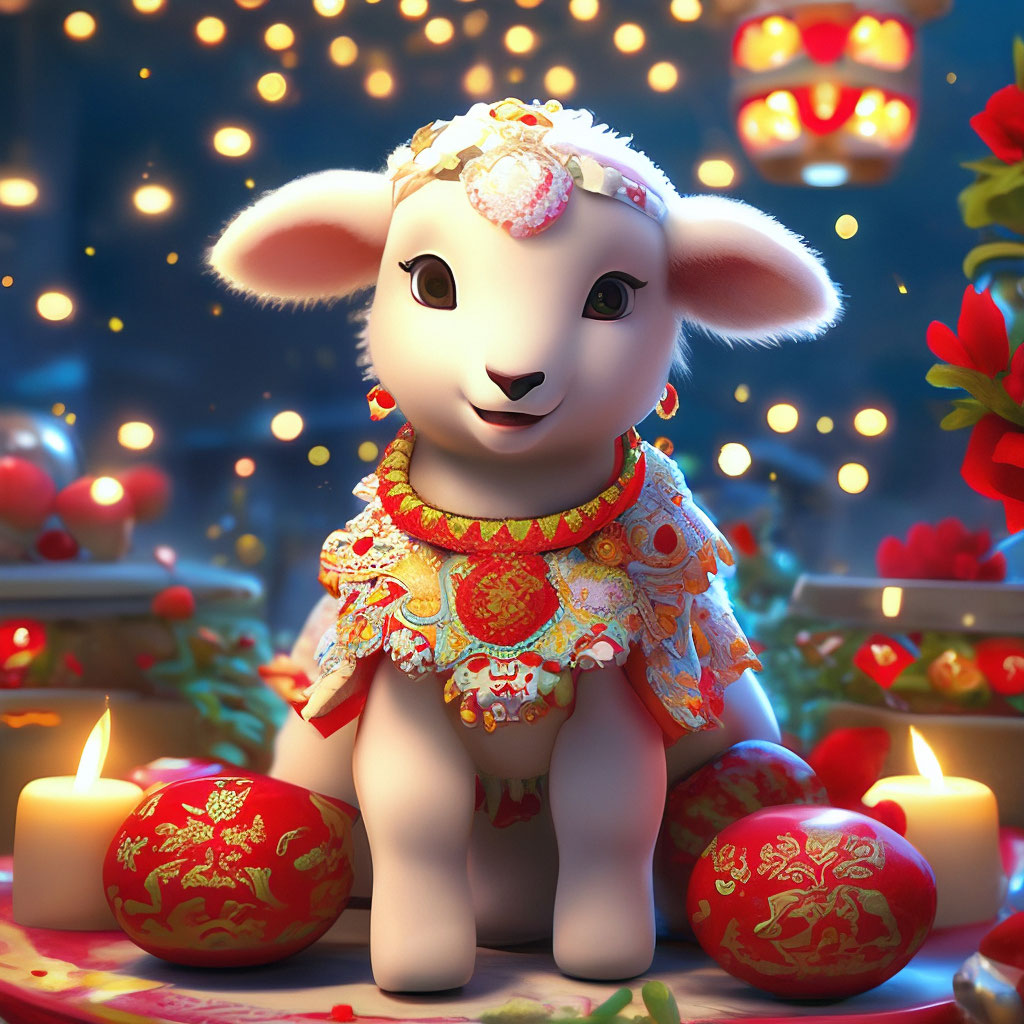 Новогодняя овечка - Торговый Дом 