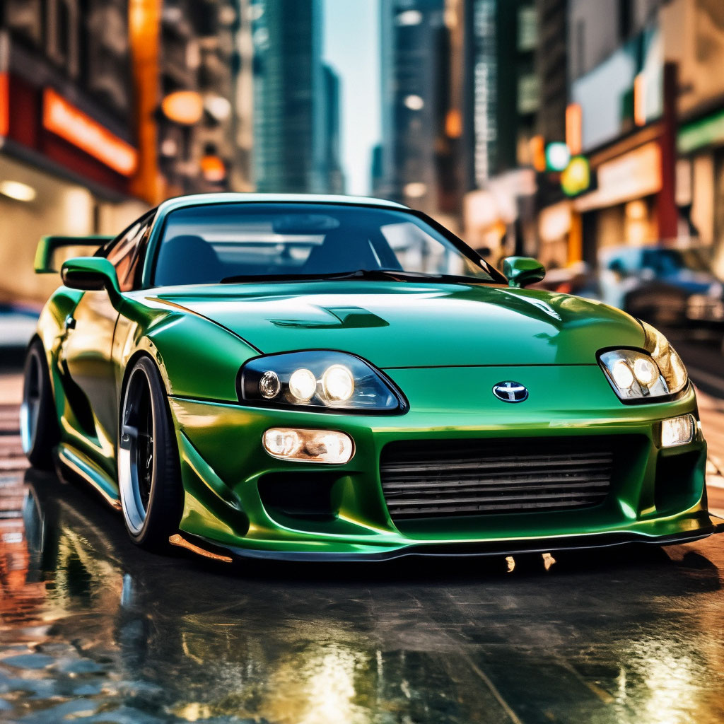 Toyota Supra Green