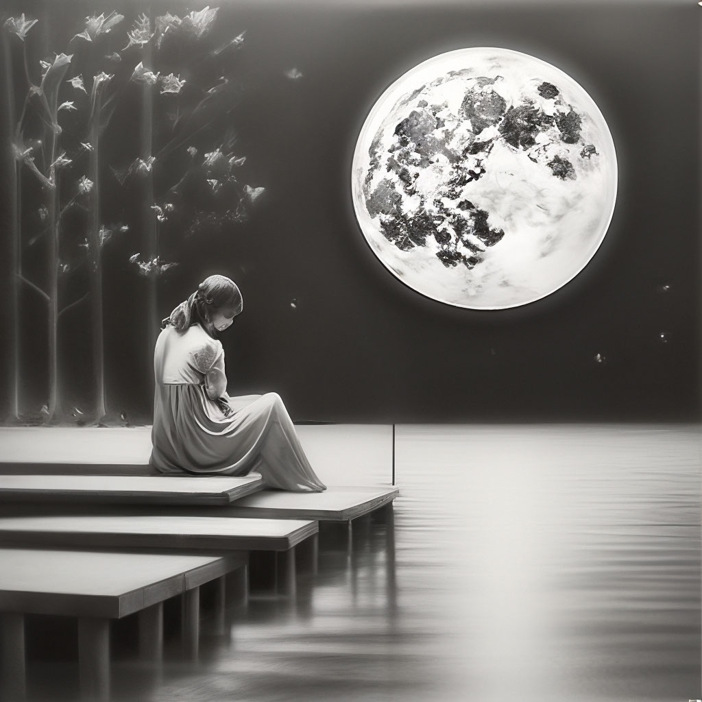 Лунная соната рисунок карандашом» — создано в Шедевруме