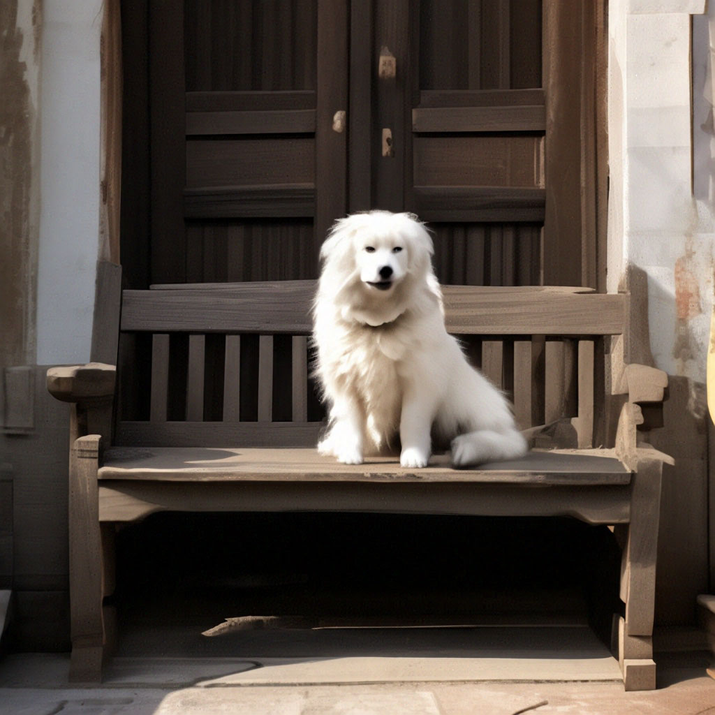"Zlyuken the dog for the egg clack …" — image created in Shedevrum