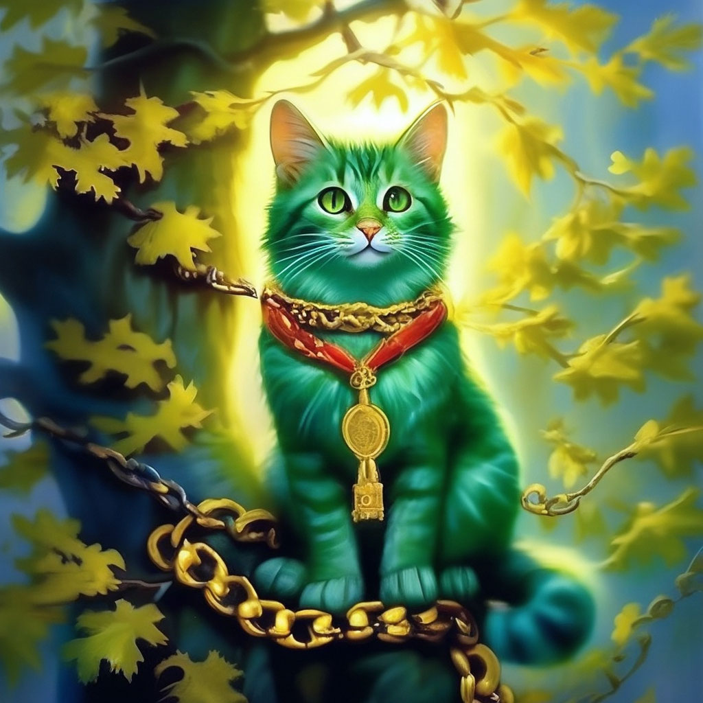 Картинка кота ученого из лукоморья