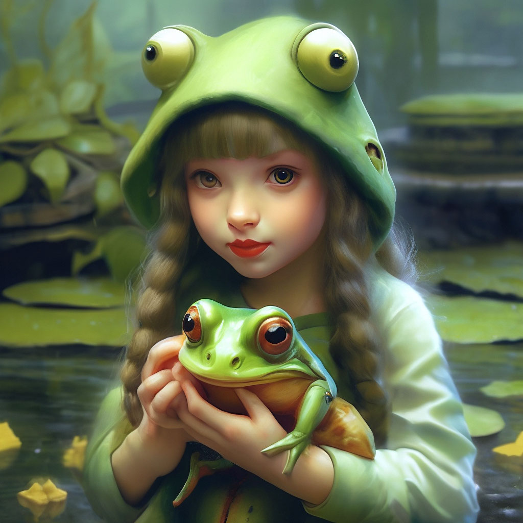 Frog girl