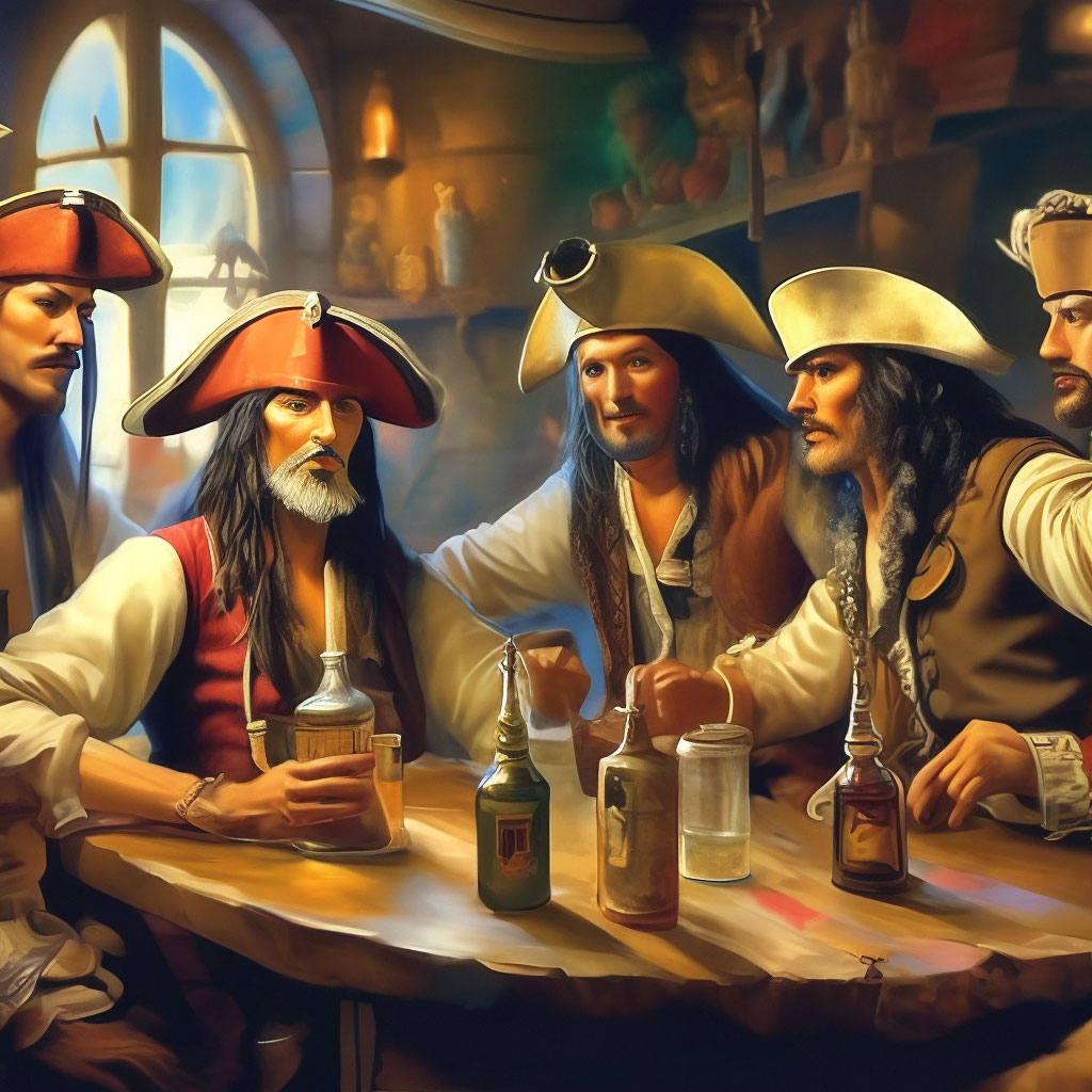 Пираты пьют ром