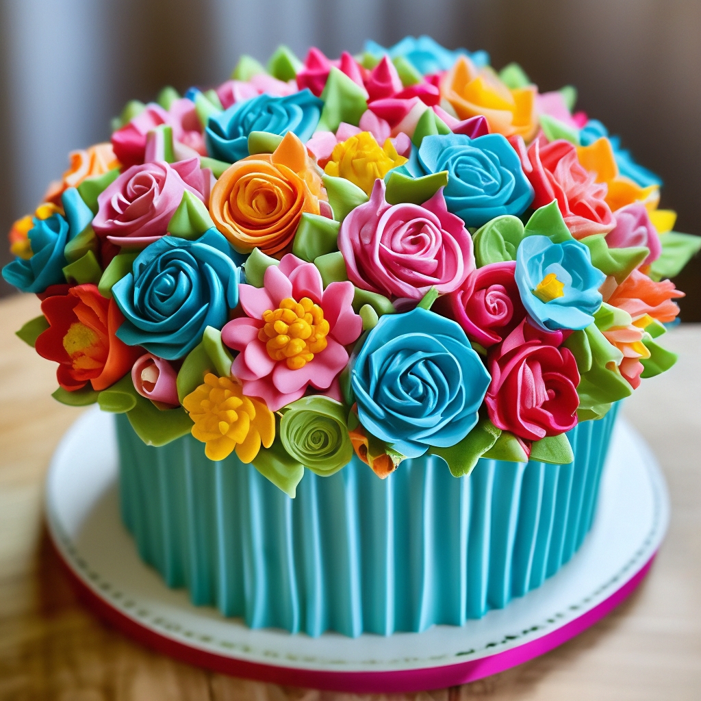 Невероятно красивые весенние торты-цветы (35 фото)