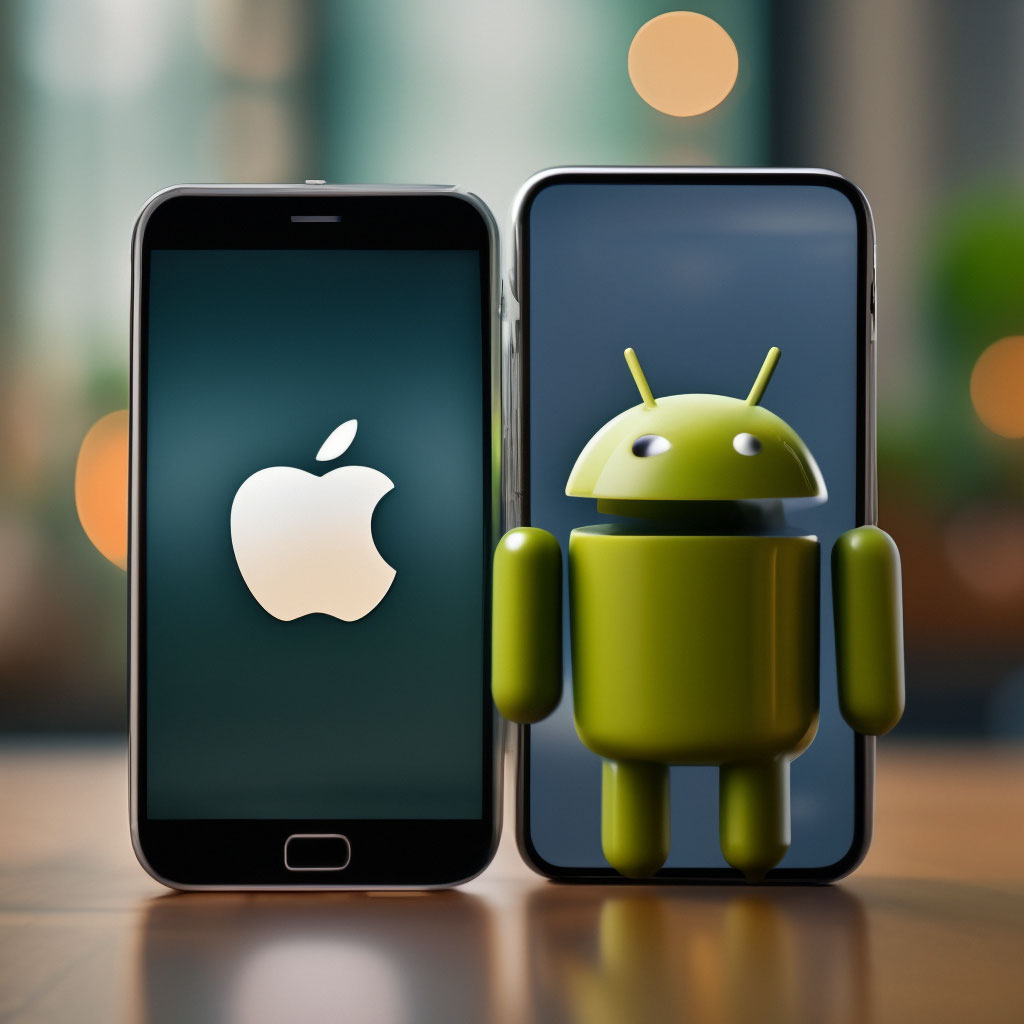 Iphone or android?» — создано в Шедевруме