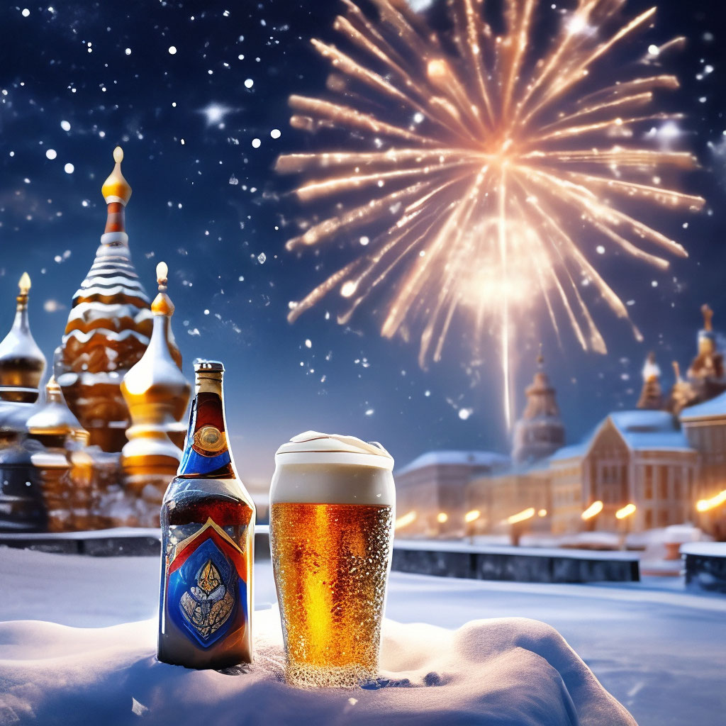 Зима, Новый год, Россия, снег, елка…» — создано в Шедевруме