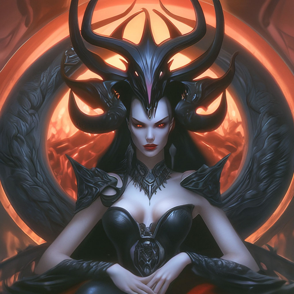 Демоница Лилит" - картинка создана в Шедевруме.