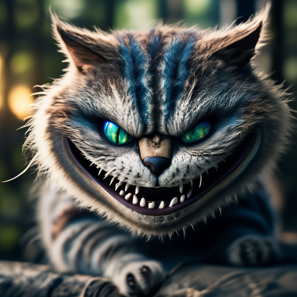 Evil Cat Smile Cartoon